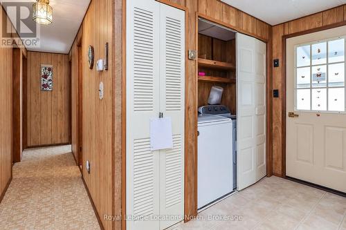 Convenient laundry area (and furnace closet) - 16 Sinclair Avenue S, Wasaga Beach, ON 