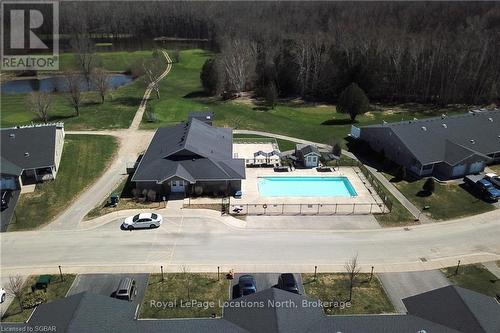 Aerial Photo of Nearby Clubhouse & Outdoor Pool - 16 Sinclair Avenue S, Wasaga Beach, ON 