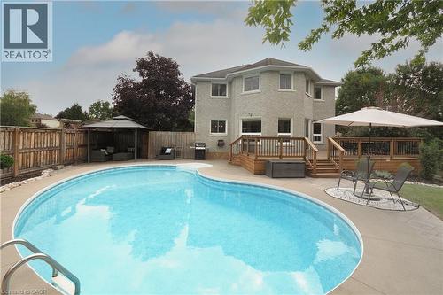 Salt water pool with natural gas heater. - 76 Nith River Way, Ayr, ON 