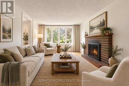 Virtually Staged Family Room - 60 Northpark Drive, Ottawa, ON 