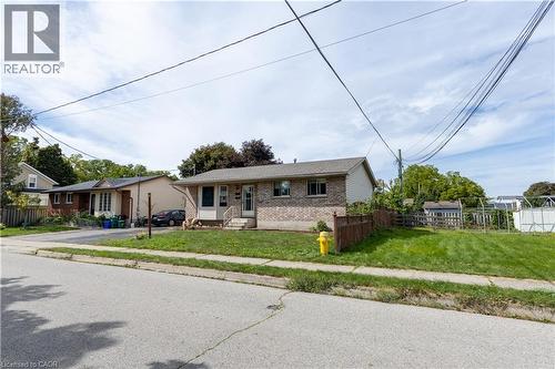 Brick and siding exterior with a pitched roof - 120 Union Street S, Cambridge, ON 