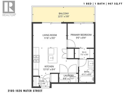 1626 Water Street Unit# 2105, Kelowna, BC 