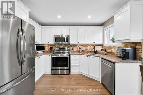 2191 Coldwater Street, Burlington, ON - Indoor Photo Showing Kitchen With Double Sink
