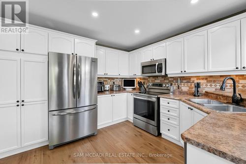 2191 Coldwater Street, Burlington, ON - Indoor Photo Showing Kitchen With Double Sink