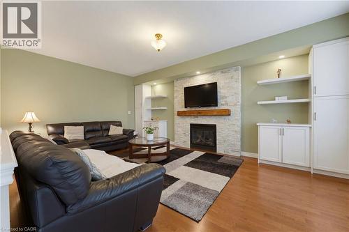 73 Degrow Crescent, Binbrook, ON - Indoor Photo Showing Living Room With Fireplace