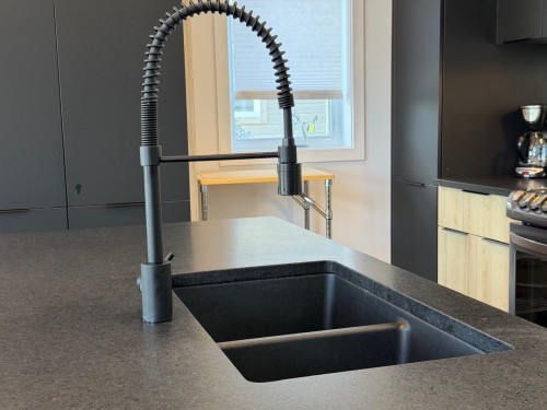 Cuisine - 424 Ch. Boulanger, Sutton, QC - Indoor Photo Showing Kitchen With Double Sink