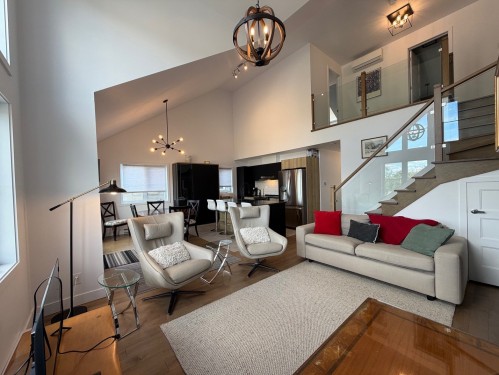 Vue d'ensemble - 424 Ch. Boulanger, Sutton, QC - Indoor Photo Showing Living Room