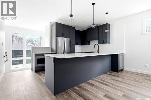 3919 Qu'Appelle Drive, Regina, SK - Indoor Photo Showing Kitchen With Upgraded Kitchen