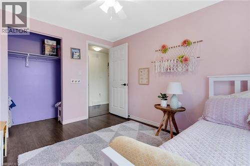 Wood-finish flooring throughout - 311 Misty Crescent, Kitchener, ON - Indoor Photo Showing Bedroom