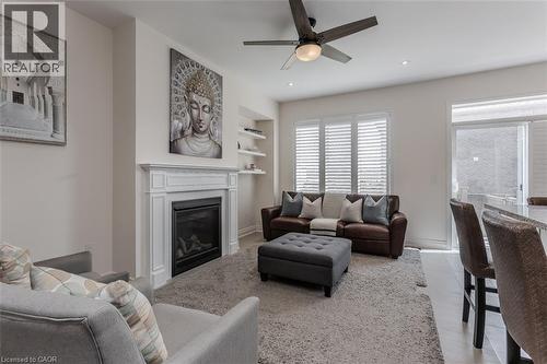 11 Cooley Grove, Hamilton, ON - Indoor Photo Showing Living Room With Fireplace