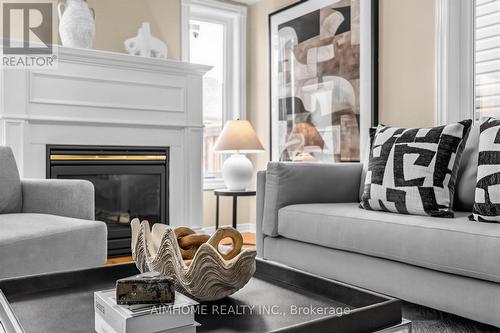 23 Bruce Creek Drive, Markham, ON - Indoor Photo Showing Living Room With Fireplace