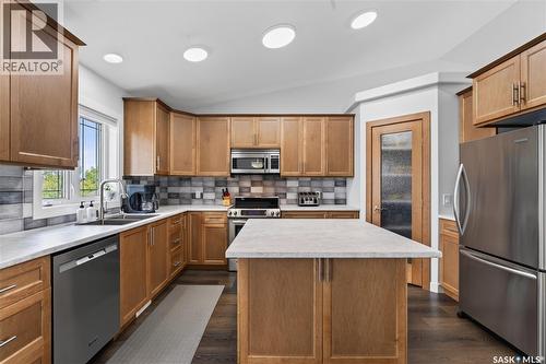 1329 Heidgerken Crescent, Humboldt, SK - Indoor Photo Showing Kitchen With Double Sink