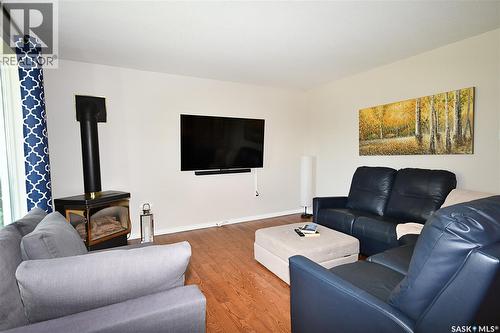 321 1St Avenue N, Big River, SK - Indoor Photo Showing Living Room With Fireplace