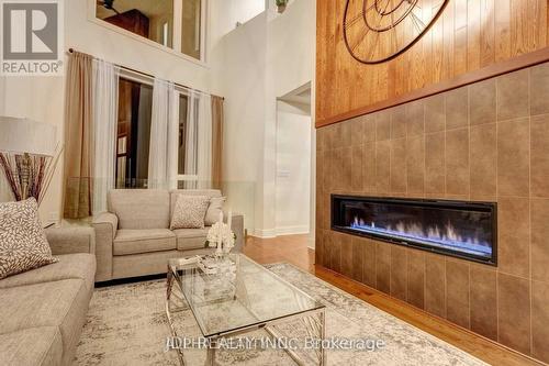 1436 Haig Boulevard, Mississauga, ON - Indoor Photo Showing Living Room With Fireplace