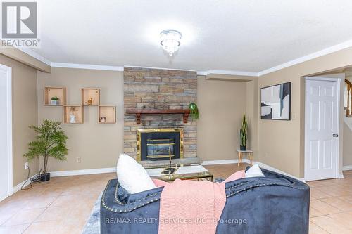 1217 Gloucester Square, Pickering, ON - Indoor Photo Showing Living Room With Fireplace