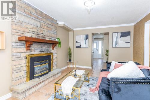 1217 Gloucester Square, Pickering, ON - Indoor Photo Showing Living Room With Fireplace