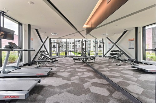 Salle d'exercice - 1006-235 Rue Peel, Montréal (Le Sud-Ouest), QC - Indoor Photo Showing Gym Room