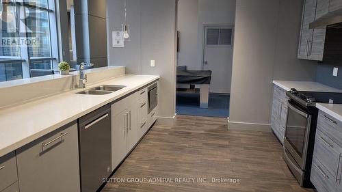 809 - 2093 Fairview Street, Burlington, ON - Indoor Photo Showing Kitchen With Double Sink With Upgraded Kitchen