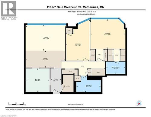 Floor plan - 7 Gale Crescent Unit# 1107, St. Catharines, ON 