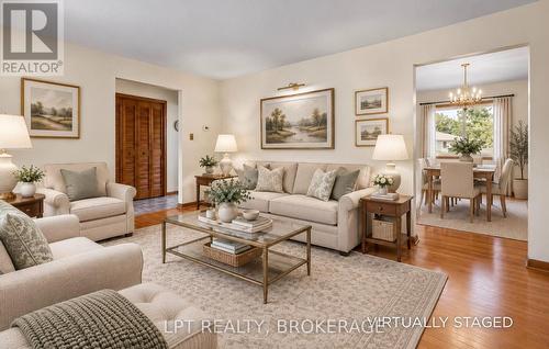 Virtually Staged Living Room - 124 Campbell Crescent, Kingston (Central City West), ON 