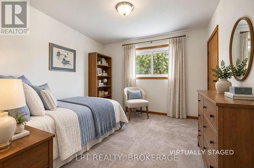 Virtually Staged Bedroom  #2 (window East-facing) - 124 Campbell Crescent, Kingston (Central City West), ON 