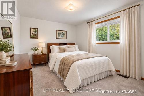 Virtually Staged Primary Bdrm (window East-facing) - 124 Campbell Crescent, Kingston (Central City West), ON 