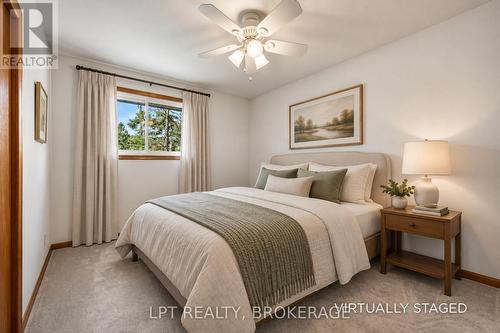 Virtually Staged Bedroom #4 (window West-facing) - 124 Campbell Crescent, Kingston (Central City West), ON 