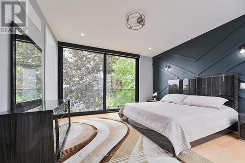 Tree lined view in principal bedroom - 96 Squires Avenue, Toronto, ON 