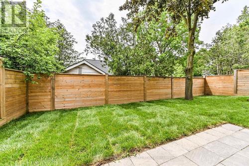 Freshly sodded private fenced backyard - 96 Squires Avenue, Toronto, ON 