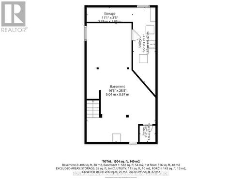 Floor plans - basement - 378 Anne Street, Cobourg, ON 