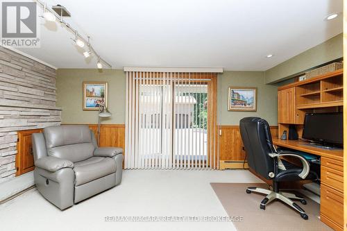 Office/Den with Gas Fireplace - Ground Level - 2187 Miller Road, Port Colborne (Bethel), ON 