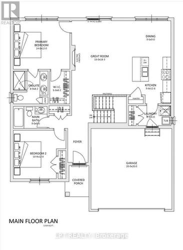 Floor Plan - 206 Merritt Court, North Middlesex (Parkhill), ON 