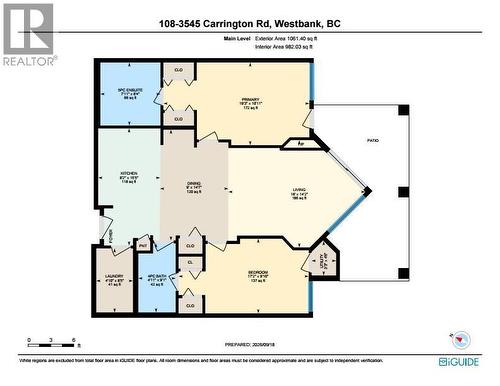 Unit floorplan. - 3545 Carrington Road Unit# 108, West Kelowna, BC 