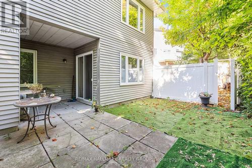Backyard with Green and trees behind it - w/Patio - A - 1035 Cummings Avenue, Ottawa, ON 