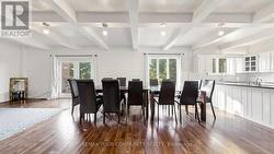 Dining Overlooking Rear Yard, Deck, Patio & Trees - 