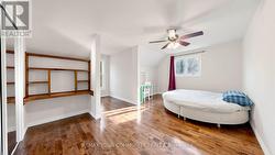 Bedroom 2 - S/W Sunlight, B/I Desk, Ceiling Fan - 