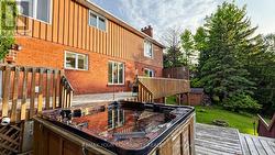 Rear Deck with Jacuzzi. Patio & Garden Shed - 