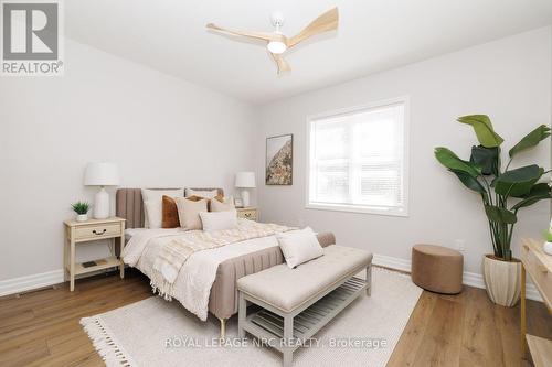 The main floor primary bedroom. - 3 Peel Street, St. Catharines (Port Dalhousie), ON 