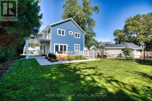 View of the back of the home and balcony. - 3 Peel Street, St. Catharines (Port Dalhousie), ON 