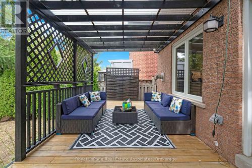 Backyard Deck - 3840 Althorpe Circle, Mississauga, ON 