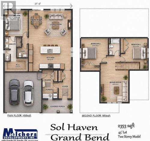 Floor Plan - Lot #29 - 95 Dearing Drive, South Huron (Stephen), ON 