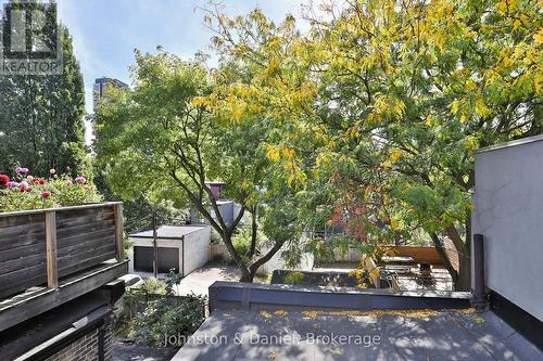 Treetop views from 3rd floor Juliette balcony - 69 Sullivan Street, Toronto, ON 