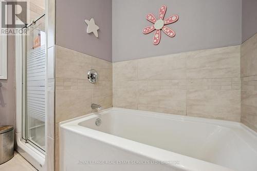Five-Piece Bathroom w/Double Sinks and Soaker Tub - 46 Germorda Drive, Oakville, ON 