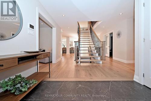 Hallway with view into home and New Staircase - 1530 Canada Court, Oakville, ON 