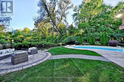 Pool and Patio Sitting Area - 1530 Canada Court, Oakville, ON 