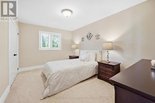 Second Bedroom w/Plush Broadloom & Cal. Shutters - 340 Oakridge Court, Oakville, ON 