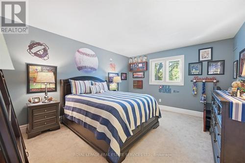 Third Bedroom w/Plush Broadloom & Cal. Shutters - 340 Oakridge Court, Oakville, ON 