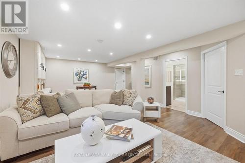 Large Recreation Room with an Electric Fireplace - 340 Oakridge Court, Oakville, ON 