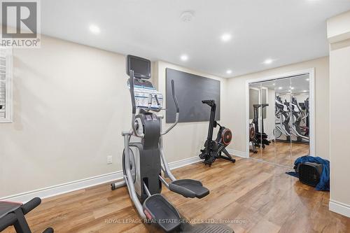 Gym / Den in the Professionally Finished Basement - 340 Oakridge Court, Oakville, ON 