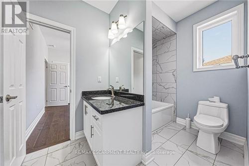 Jack + Jill bathroom Main Floor - 602 Cochrane Road, Hamilton, ON 